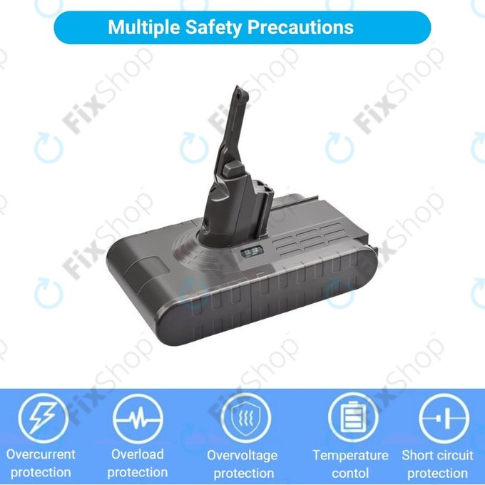 Dyson V8 - Akkumulátor 215681, PM8-US-HFB1497A Li-Ion 21.6V 4000mAh