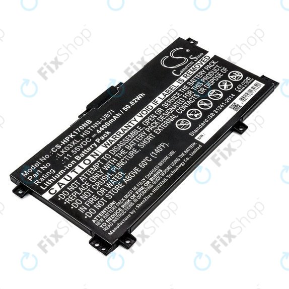 Akkumulátor HP Pavilion X360 15-CR0001NM, 4400mAh, Li-Ion, 11.55V, LK03XL, HQ