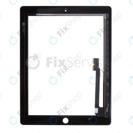 Apple iPad 3, iPad 4 - Érintőüveg (Black)