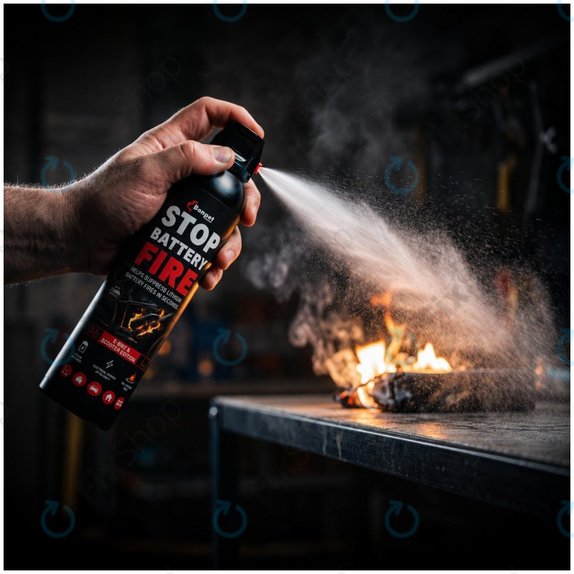 Bonpet Tűzoltó spray lítium akkumulátorokhoz, 500 ml, E-Bike & Scooter Edition