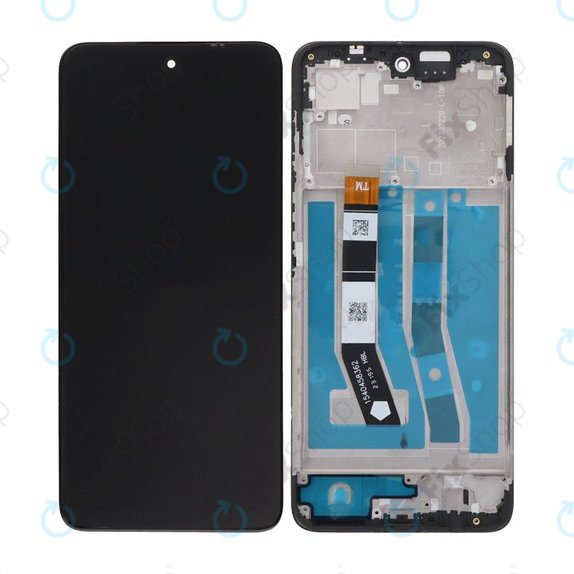 Motorola Moto G54 XT2343 - LCD Kijelző + Érintőüveg + Keret (Midnight Blue) TFT