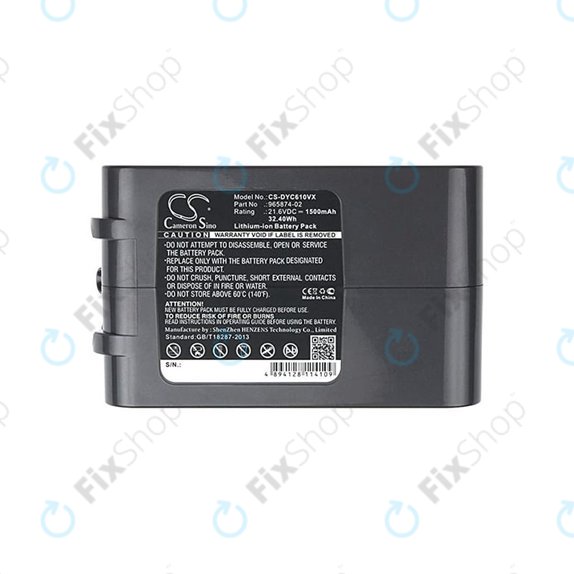 Dyson DC-series, V6 - Akkumulátor 965874-02 Li-Ion 21.6V 1500mAh HQ
