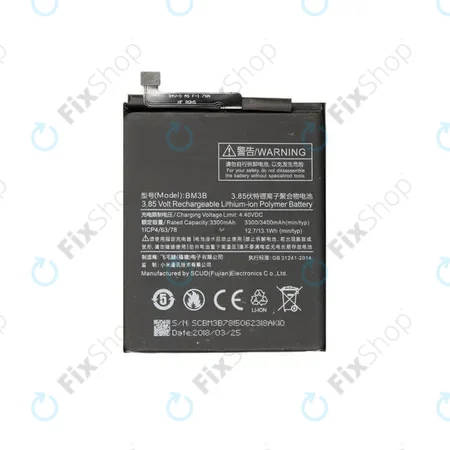 Xiaomi Mi Mix 2, 2S - Akkumulátor BM3B 3400mAh