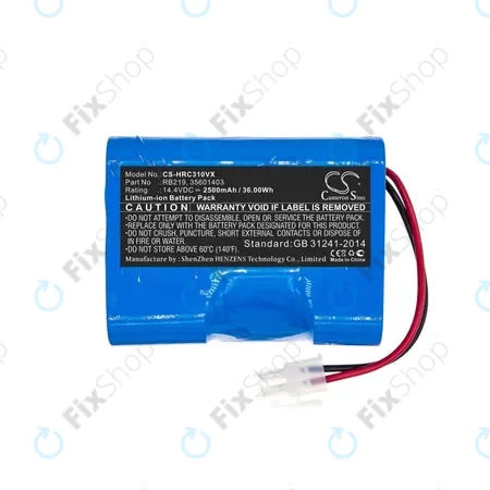 Hoover RBC-series - Akkumulátor RB219, 35601403 Li-Ion 14.4V 2500mAh HQ