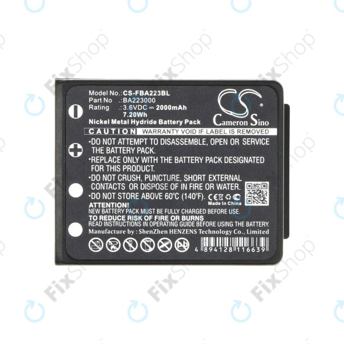 HBC Radiomatic Keynote, Linus 4, Micron 4, 5, 6, 7, Patrol D, Quadrix, Vector Pro - Akkumulátor BA223000, BA223030, FUB6 2000mAh HQ