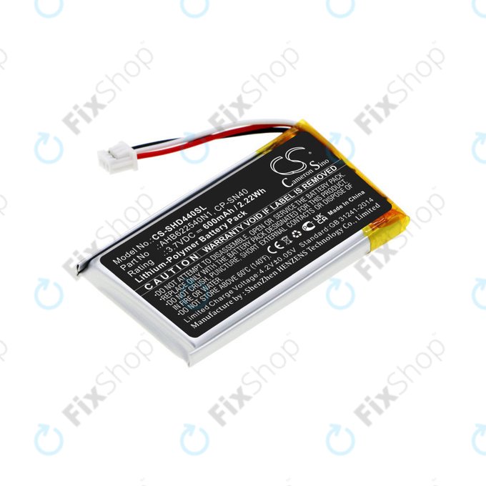 Akkumulátor Sennheiser Momentum 2.0, 3.0, Urbanite XL, 600mAh, Li-Pol, 3.7V, AHB622540N1, HQ