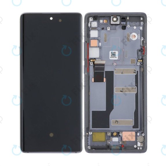 TCL 20 Pro 5G - LCD Kijelző + Érintőüveg + Keret (Black) OLED
