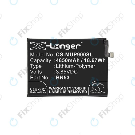 Xiaomi Redmi Note 9 Pro - Akkumulátor BN53 4850mAh HQ