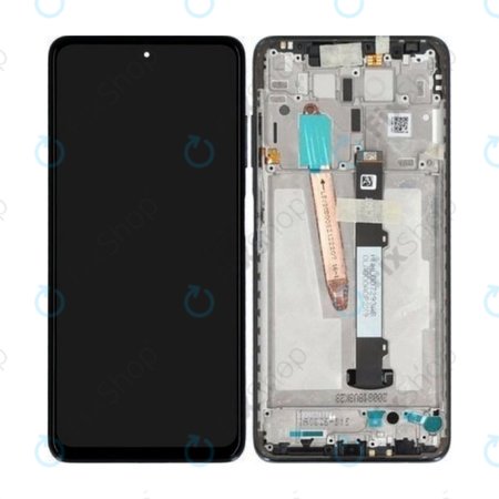 Xiaomi Poco X3 NFC - LCD Kijelző + Érintőüveg + Keret (Shadow Gray) - 560003J20C00 Genuine Service Pack