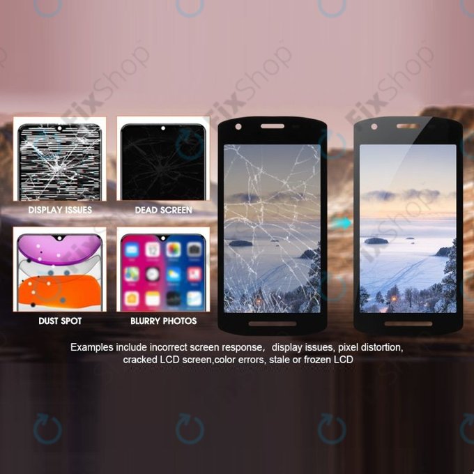 Zebra TC26 - LCD Kijelző + Érintőüveg TFT (kivágás nélkül)