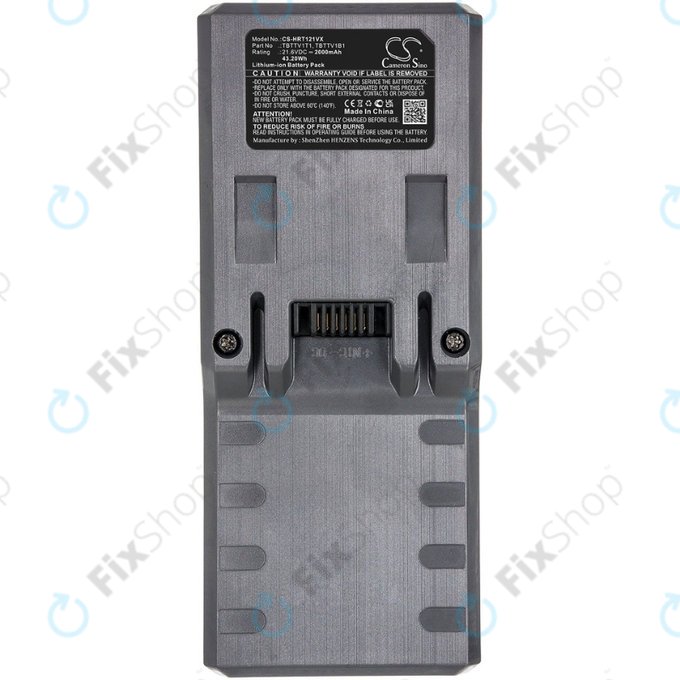 Beko VRT 8282 BV, ZB1852, Hoover FD-series - Akkumulátor TBTTV1T1, TBTTV1B1 Li-Ion 21.6V 2000mAh HQ