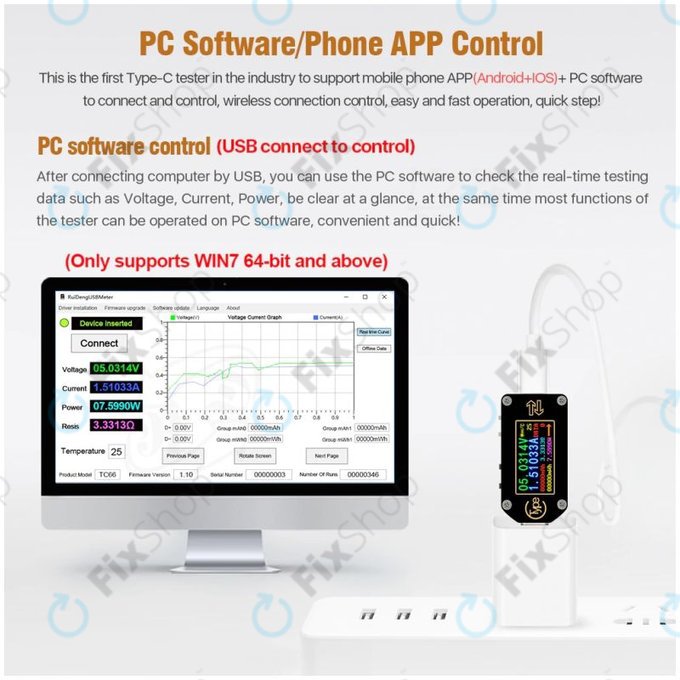 Joy-it JT-TC66C - Többfunkciós Multiméter (USB-C)