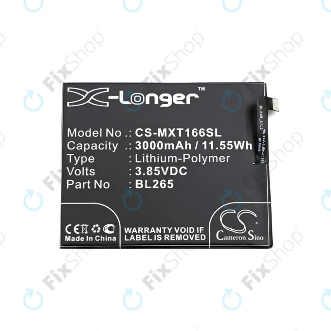Motorola Moto M XT1663 - Akkumulátor BL265 3000mAh HQ