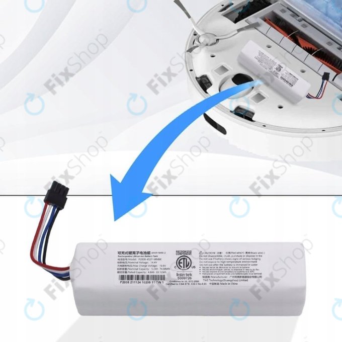 Xiaomi Dreame-series - Akkumulátor P2008-4S2P-MMBK, P1904-4S2P-MM Li-Ion 5200mAh