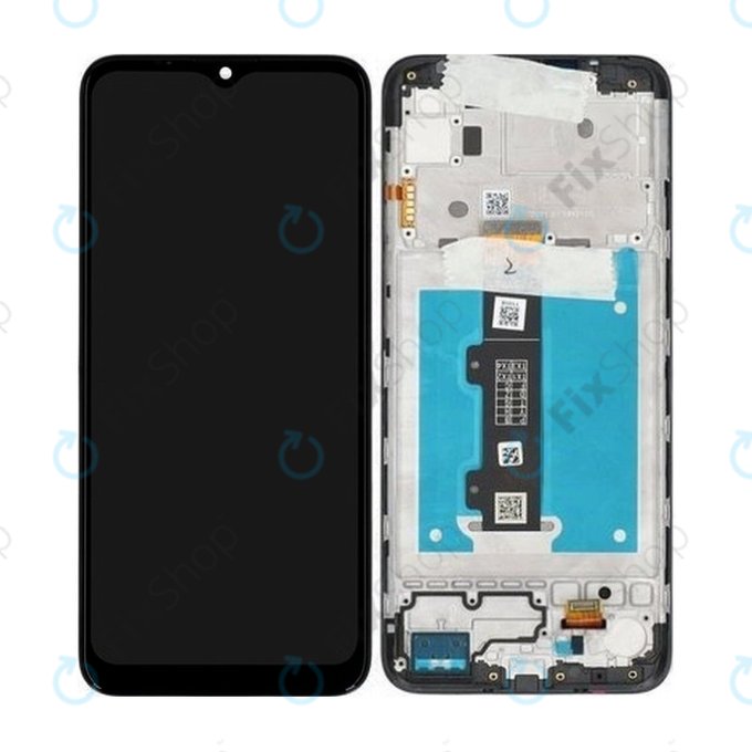 Motorola Moto E20 XT2155-3 - LCD Kijelző + Érintőüveg + Keret - 5D68C19457 Genuine Service Pack