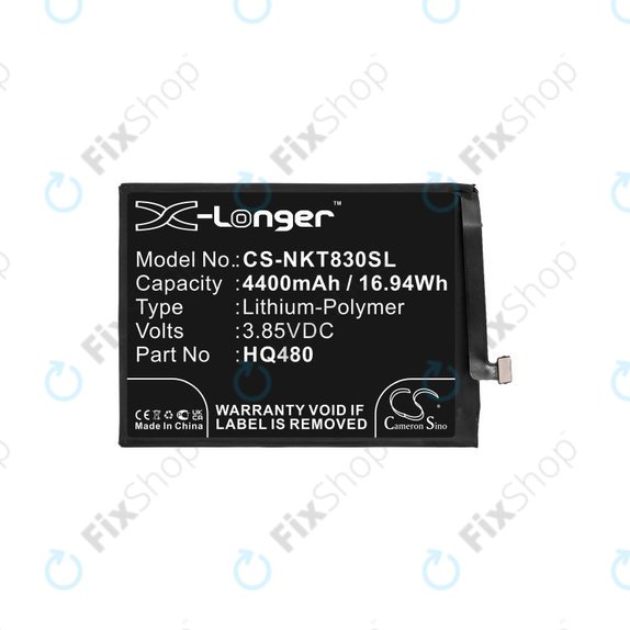 Akkumulátor Nokia 8.3 2020 5G, 4400mAh, Li-Pol, 3.85V, HQ480, HQ