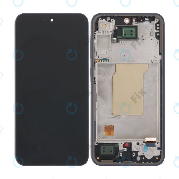 Samsung Galaxy A35 A356B - LCD Kijelző + Érintőüveg + Keret (Awesome Navy) OLED