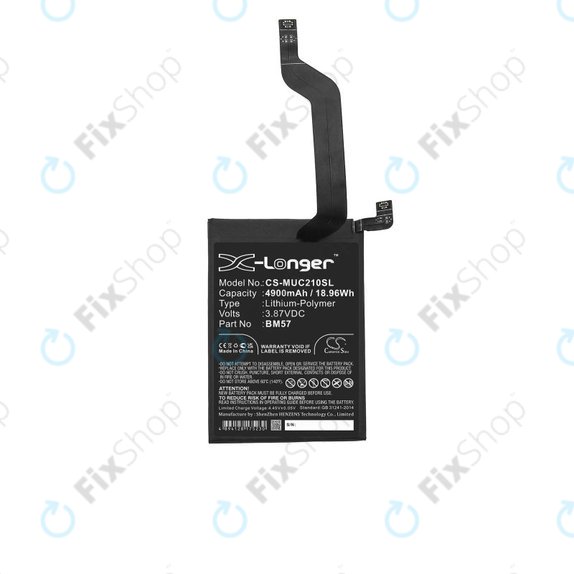 Xiaomi Redmi Note 10 Pro M2101K6G M2101K6R - Akkumulátor BM57 4900mAh HQ