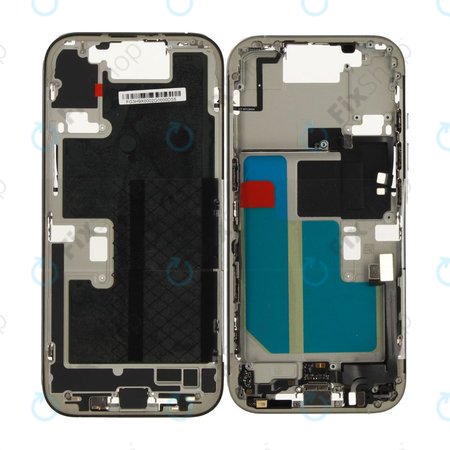Középső keret akkumulátorral | iPhone 16 Pro | White Titanium | ZD076-00690 | Genuine Apple