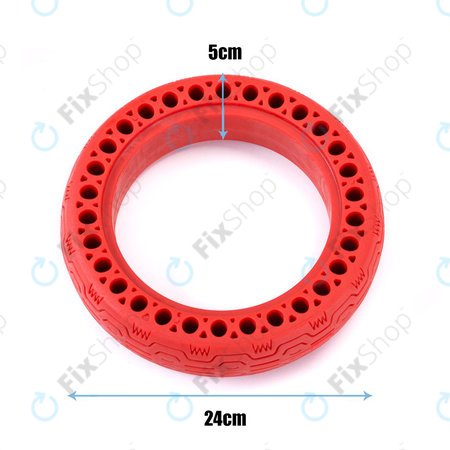 Xiaomi Mi Electric Scooter 1S, 2 M365, Essential, Pro, Pro 2 - Tartós, Teljes Tubeless Gumiabroncs (1. Típus) (Red)