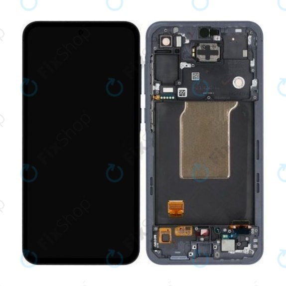 Samsung Galaxy A55 A556B - LCD Kijelző + Érintőüveg + Keret (Awesome Navy) TFT