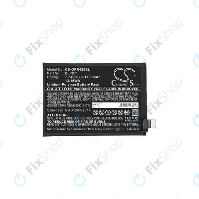 Oppo Reno 4 - Akkumulátor BLP811 1700mAh HQ