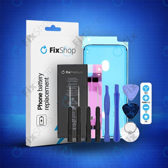 Akkumulátor iPhone SE (2nd Gen 2020), 1821mAh, Ragasztó (Adhesive), Szerszámok, FixPremium