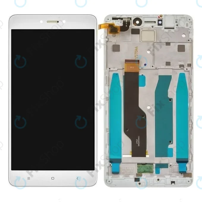 Xiaomi Redmi Note 4 SD Global, Redmi Note 4X - LCD Kijelző + Érintőüveg + Keret (White) TFT