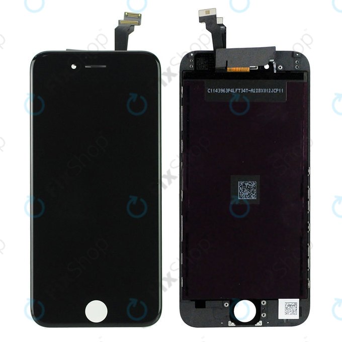 Apple iPhone 6 - LCD Kijelző + Érintőüveg + Keret (Black) Refurbished