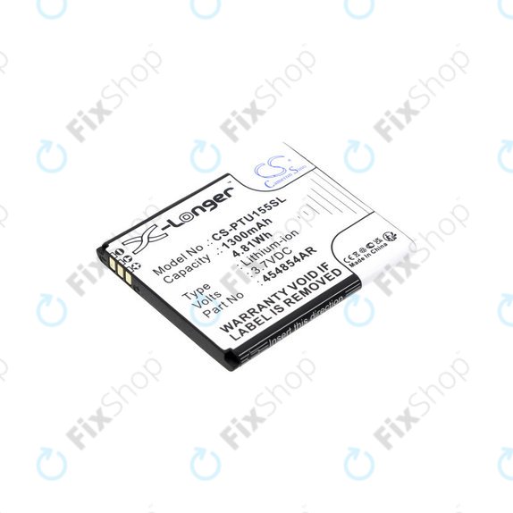 Akkumulátor Panasonic Kx-Tu150, Kx-Tu150exr, 1300mAh, Li-Ion, 3.7V, 454854AR, HQ