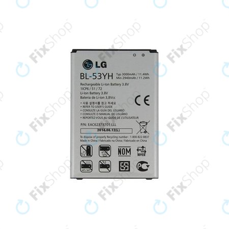 LG G3 D855 - Akkumulátor BL-53YH 3000mAh