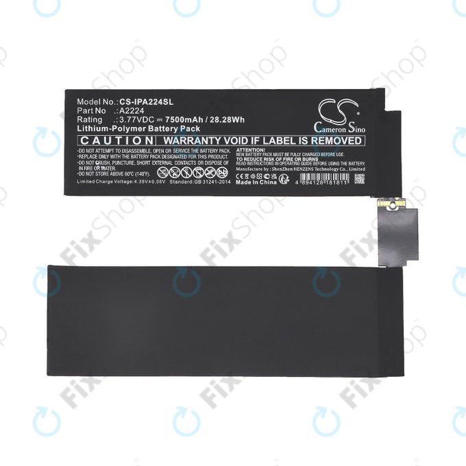 Apple iPad Pro 11.0 (2nd Gen 2020) - Akkumulátor A2224 7500mAh HQ