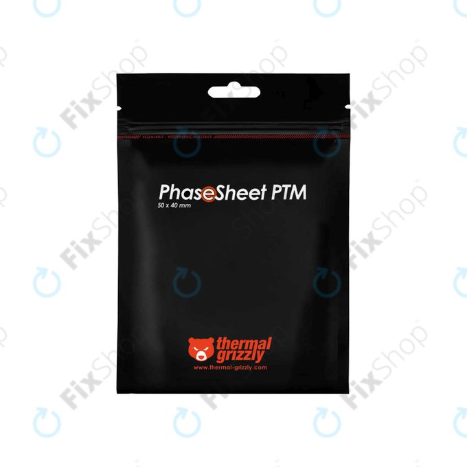 Hővezető lap 50x40x0,2mm, Thermal Grizzly PhaseSheet PTM