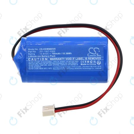 Akkumulátor Ecovacs Winbot 880, 700, 700mAh, Li-Ion, 14.8V, 201-1907-0302, HQ