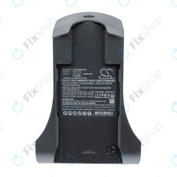 Akkumulátor Shark IZ, 3000mAh, Li-Ion, 25.2V, XSBT700, HQ