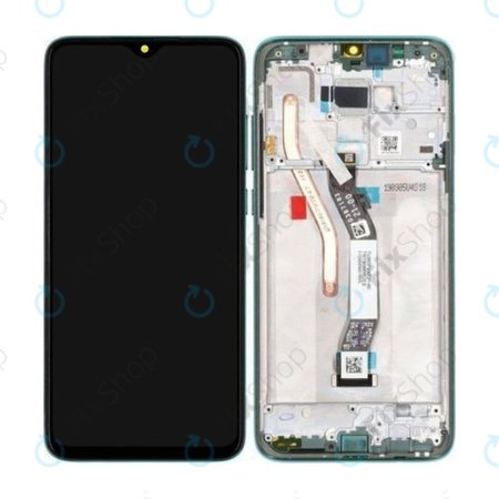 Xiaomi Redmi Note 8 Pro - LCD Kijelző + Érintőüveg + Keret (Forest Green) - 56000400G700, 56000C00G700 Genuine Service Pack