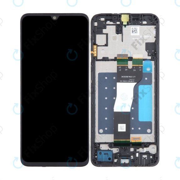 Samsung Galaxy A05s A057G - LCD Kijelző + Érintőüveg + Keret (Black) TFT