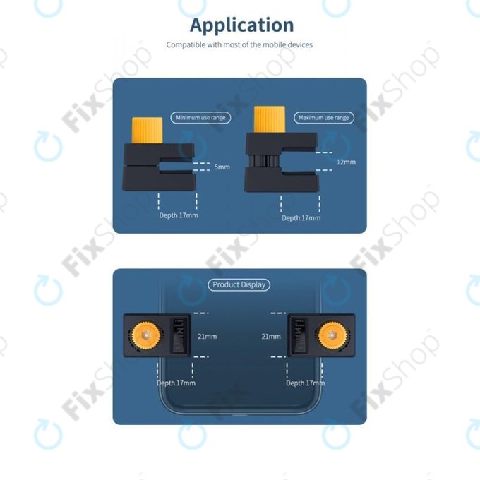 QianLi iClamp 2.0 - Állítható Műanyag Rögzítő - 12mm (4db)