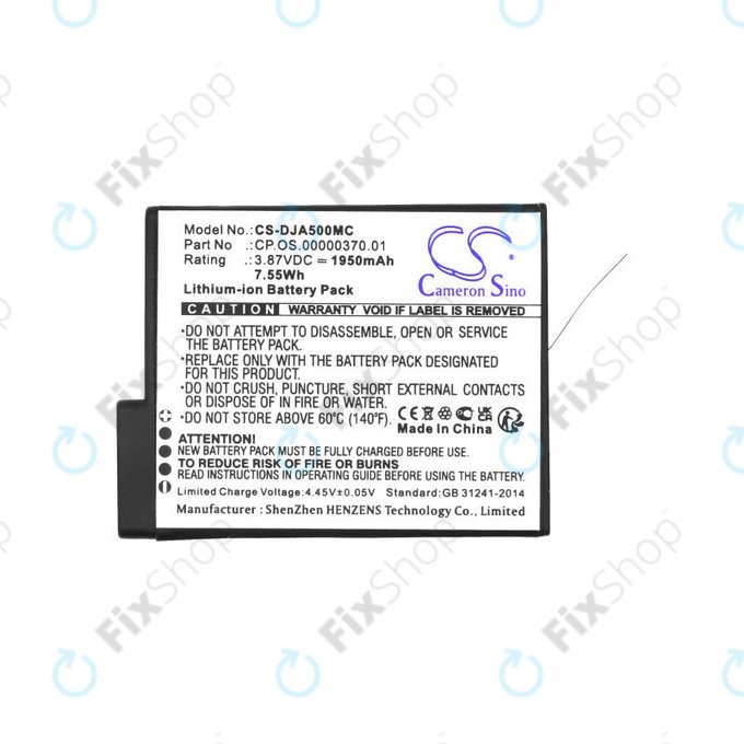 Akkumulátor DJI Osmo Action 5, 1950mAh, Li-Ion, 3.87V, CP.OS.00000370.01, HQ
