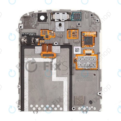 Blackberry Q10 - LCD Kijelző + Érintőüveg + Keret (White) TFT