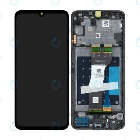 Samsung Galaxy A05s A057G - LCD Kijelző + Érintőüveg + Keret (Black) - GH81-24364A, GH81-24365A Genuine Service Pack