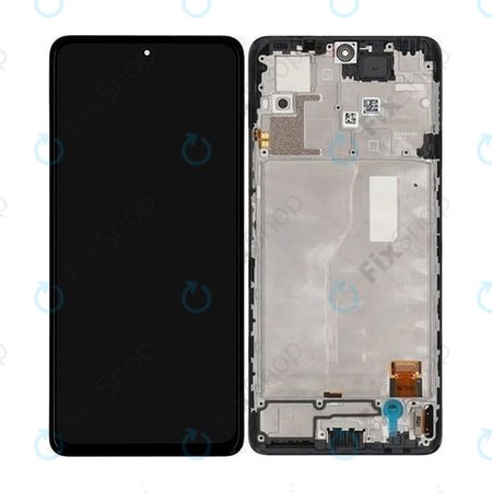 Xiaomi Redmi Note 10 Pro - LCD Kijelző + Érintőüveg + Keret (Onyx Gray) - 56000200K600 Genuine Service Pack