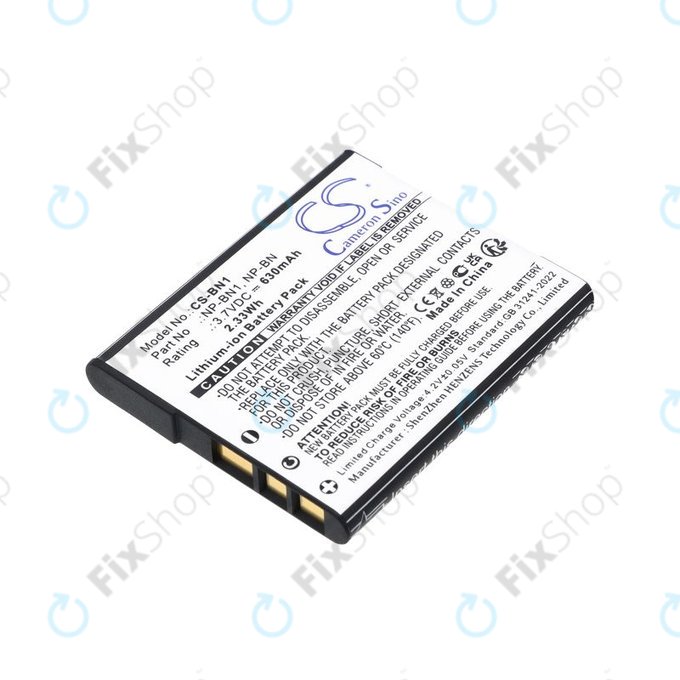 Akkumulátor Sony Cyber-Shot DSC-TX20, TX9, 630mAh, Li-Ion, 3.7V, NP-BN1, HQ