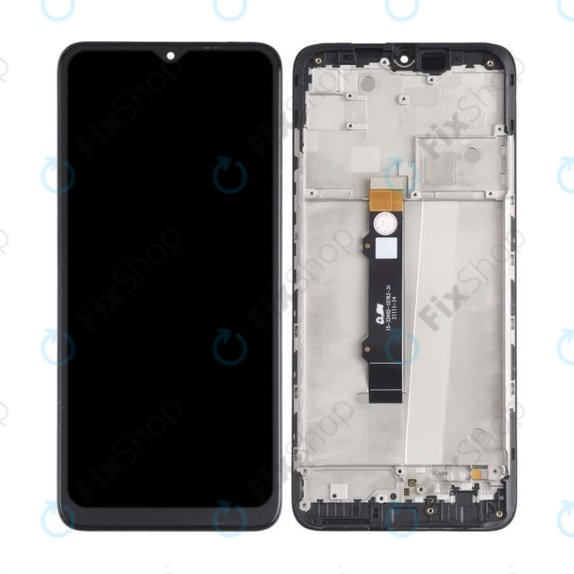 Motorola Moto G50 XT2137 - LCD Kijelző + Érintőüveg + Keret (Steel Gray) TFT