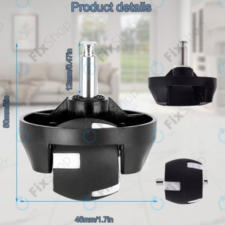 Eufy Robovac-series - Első Kerék (Fekete)