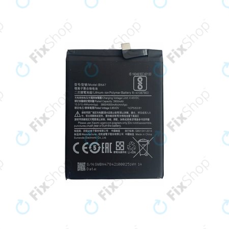 Xiaomi Mi A2 Lite (Redmi 6 Pro) - Akkumulátor BN47 4000mAh