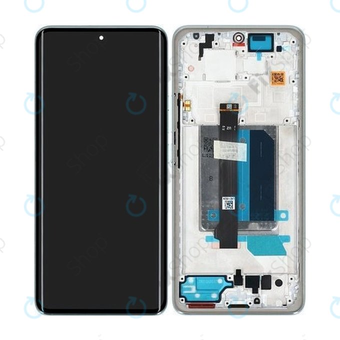 Xiaomi Redmi Note 14 Pro+ 5G 24094RAD4G - LCD Kijelző + Érintőüveg + Keret (Frost Blue) - 5600170O16U00 Genuine Service Pack