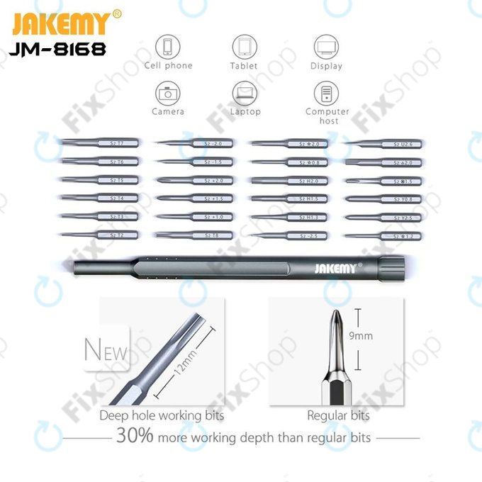 Jakemy JM-8168 - Szerviz Szerszám Készlet 24in1