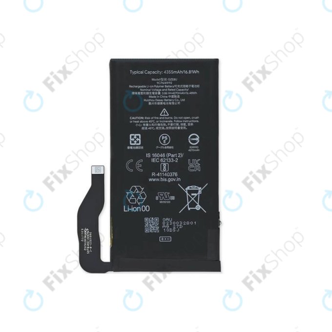 Google Pixel 7 GVU6C GQML3 - Akkumulátor GZE8U 4355mAh - G949-00338-01 Genuine Service Pack