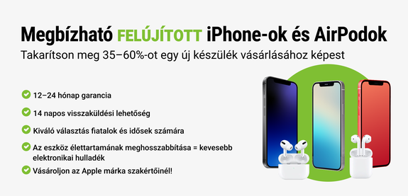 Felújított iPhone-ok